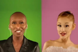 Em clipe divertido, Cynthia Erivo e Ariana Grande resumem história de “Wicked”.