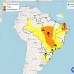 Brasil está sob alerta de tempestades e ventania de até 100 km/h.
