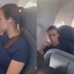 Mulher que não cedeu assento a uma criança em avião se pronuncia