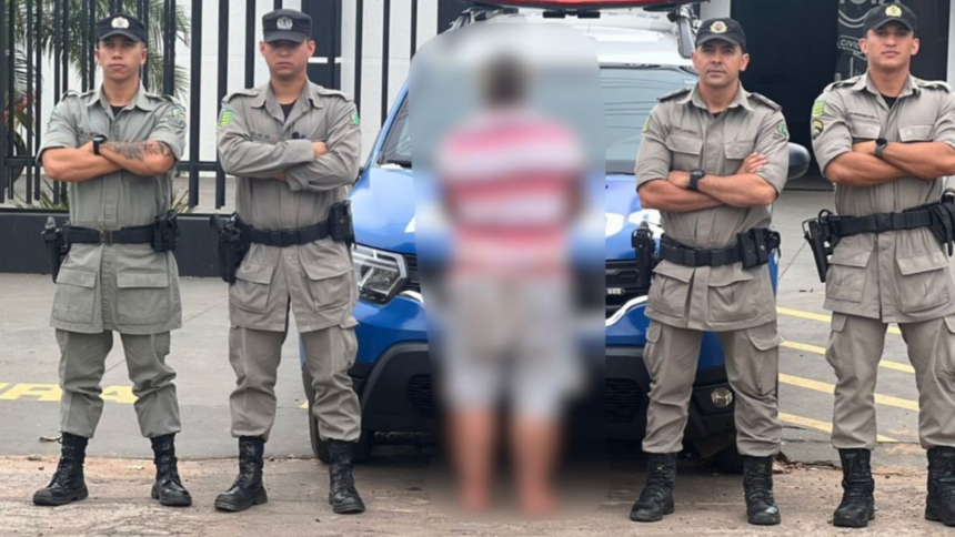 Homem usa facão para atacar esposa e acaba preso pela Polícia Militar