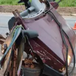 Grave acidente na BR-153 mata duas crianças e deixa pai em estado grave