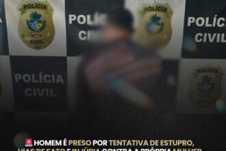 Homem é preso após tentar estuprar sua esposa, em Jaraguá