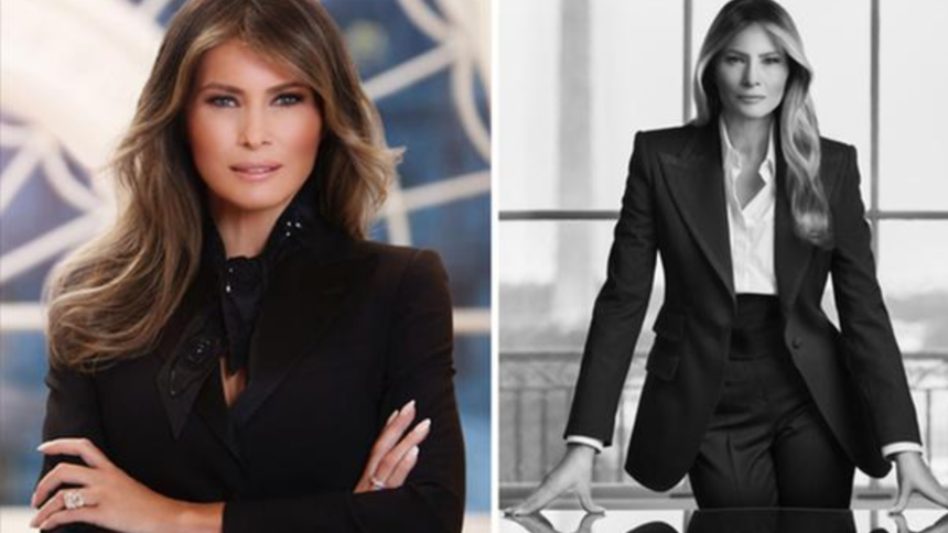 Casa Branca Divulga Foto Oficial de Melania Trump em Novo Mandato de Donald Trump