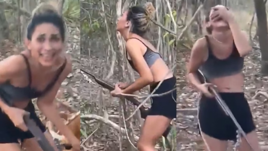 Mulher de Vídeo Viral que Mata Onça-Parda é Identificada pelo Ibama