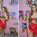 Paolla Oliveira e outras famosas brilham em ensaio da Grande Rio