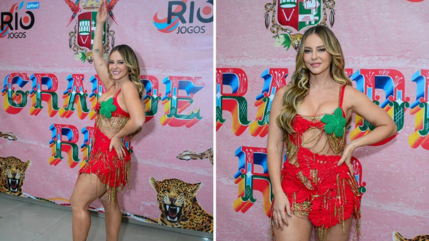 Paolla Oliveira e outras famosas brilham em ensaio da Grande Rio