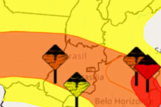Chuvas intensas e ventos fortes podem atingir Goianésia nas próximas horas