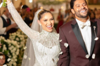 Hulk e Camila Ângelo oficializam união em cerimônia íntima na Paraíba