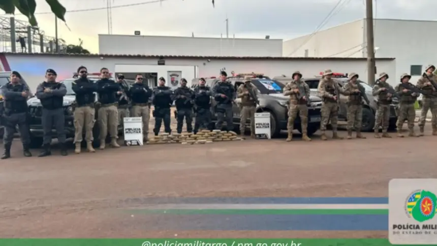 Operação integrada entre forças de segurança apreende droga avaliada em R$ 1 milhão
