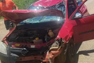 Duas pessoas ficam feridas em grave acidente no oeste de Goianésia