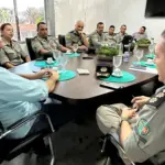 Investimentos na segurança pública de Goianésia são discutidos durante reunião da PM com o prefeito Renato
