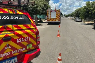 Vazamento de gás em residência no leste de Goianésia mobiliza Corpo de Bombeiros