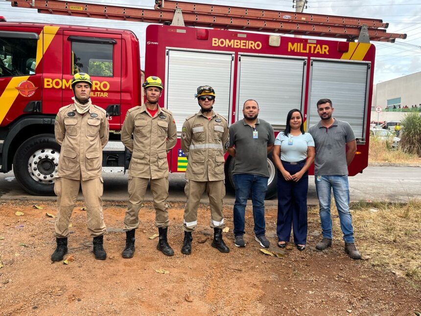 Brigada de incêndio do HEL age com rapidez e evita que fogo se alastre para a unidade