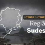 PREVISÃO DO TEMPO: Sudeste terá pancadas de chuva, nesta terça-feira (25)