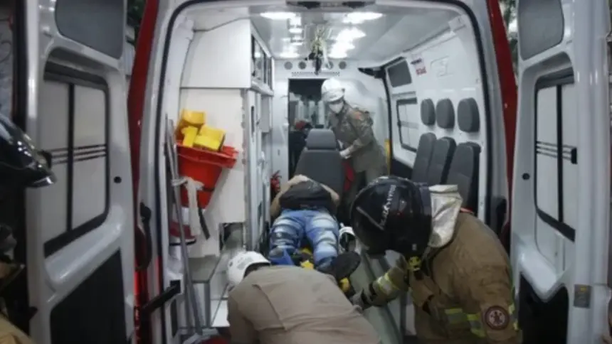 Bombeiros de Goianésia são acionados para socorrer vítima de acidente de trabalho