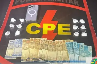 CPE prende traficante no oeste de Goianésia com várias porções de Cocaína