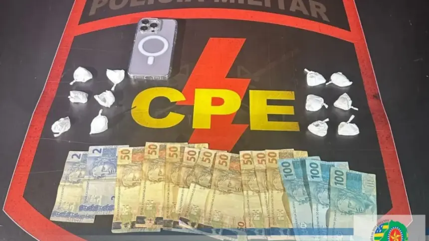 CPE prende traficante no oeste de Goianésia com várias porções de Cocaína