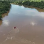 Idoso que se afogou no Rio das Almas continua desaparecido; Buscas serão retomadas neste domingo