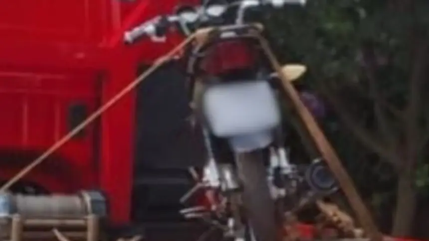 Motocicleta irregular é apreendida em Goianésia com chassi raspado e placa caseira