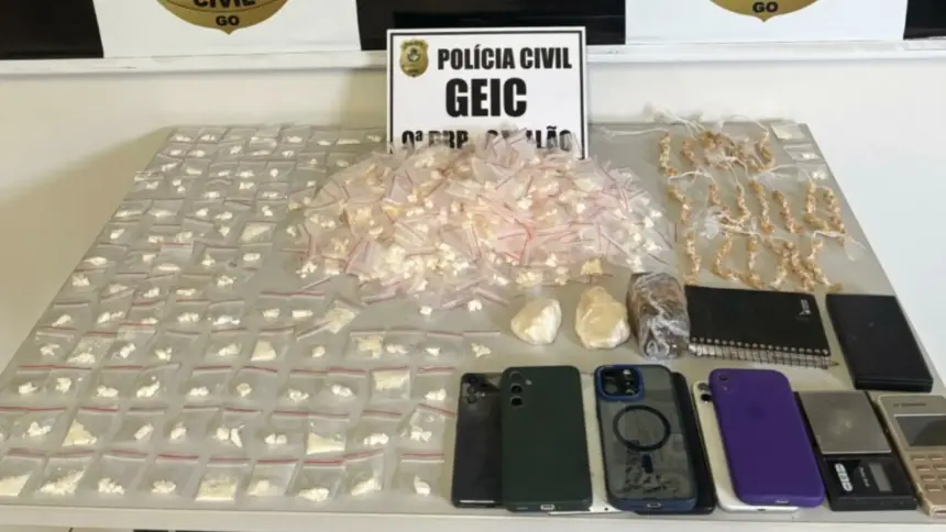 Catalão: Polícia prende homem com droga “escama de peixe”