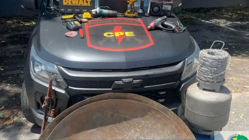 Suspeitos de cometerem furtos na região de Goianésia são presos durante operação da CPE