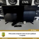 PC prende três por furto e receptação de televisão em Minaçu – Policia Civil do Estado de Goiás