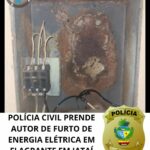 PC prende suspeito de furto de energia em Jataí – Policia Civil do Estado de Goiás