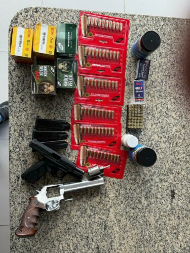 PCGO prende investigado em flagrante por posse irregular de arma de fogo e cumpre mandado de busca e apreensão relacionados à pesca predatória