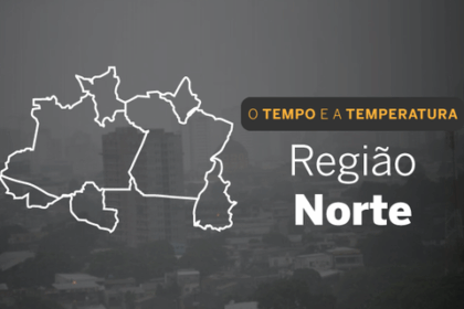 PREVISÃO DO TEMPO: Norte com alerta para chuvas intensas neste domingo