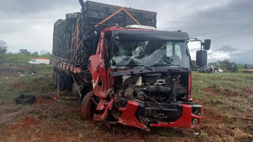 Homem morre atropelado por caminhão na BR-060