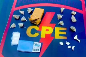 Tráfico de drogas: Ação da CPE em Goianésia resulta na prisão de suspeito nas proximidades do Feirão