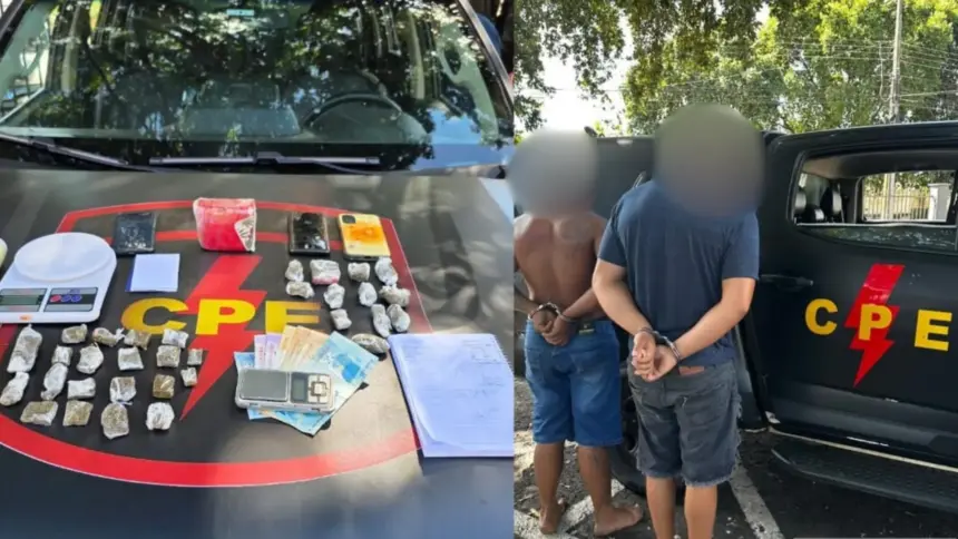 Dupla é presa por tráfico de drogas em Goianésia com balanças, celulares e caderno de contabilidade Dupla é presa por tráfico de drogas em Goianésia com balanças, celulares e caderno de contabilidade