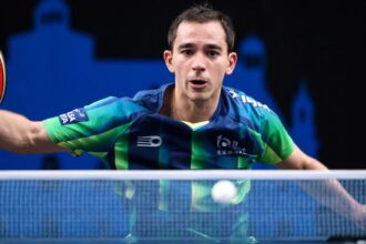 Calderano é eliminado por Lebrun na estreia de simples do WTT Finals