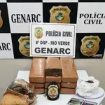 Polícia Civil cumpre prisão de foragido e o prende em flagrante após tentar fugir com grande quantidade de drogas