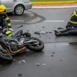 Acidente entre carro e moto deixa um ferido no Bairro Carrilho, em Goianésia