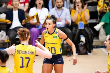 Liga das Nações de Vôlei: Brasil vence Polônia e assume vice-liderança