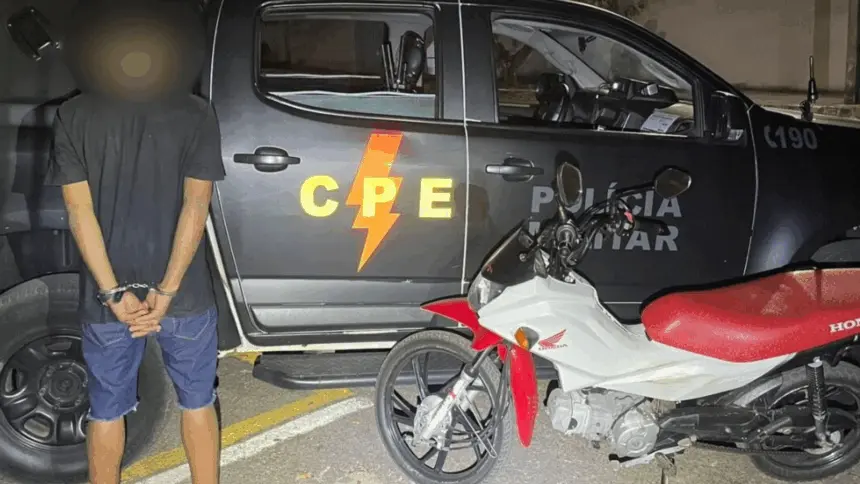 CPE prende motociclista após fuga e direção perigosa em Goianésia