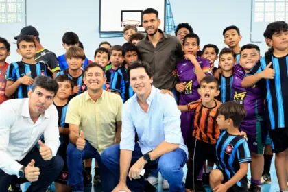 Daniel Vilela entrega reforma do ginásio de esportes de Taquaral