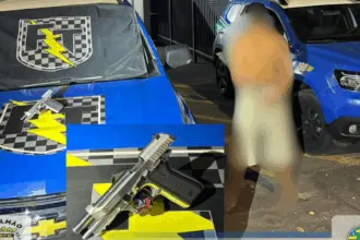 Força Tática recupera arma furtada e prende receptador em Jaraguá