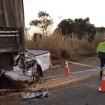Sequência de colisões mata duas pessoas e deixa uma gravemente ferida na BR-050