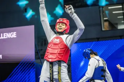 Maria Clara Pacheco é campeã mundial de taekwondo na China