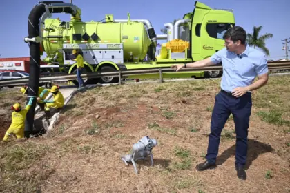 Robô desentope redes de drenagem pluvial nas rodovias – Portal Goiás