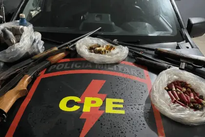 CPE Goianésia apreende arsenal de grosso calibre em operação no distrito de Natinópolis
