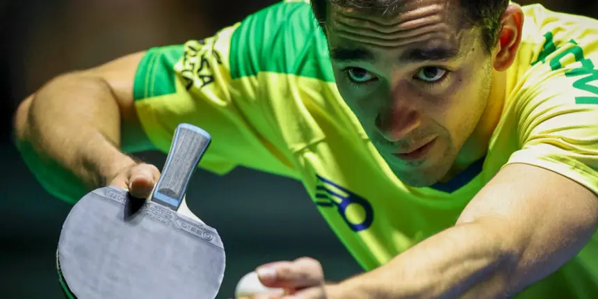 Calderano derrota anfitrião em estreia no WTT Champions, na China