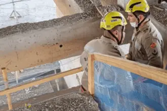 Operário sofre queda de um andar em prédio em construção no Centro de Goianésia