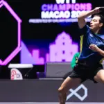 Hugo Calderano é vice-campeão do WTT Champions Macau