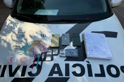 PCGO prende homem em flagrante por tráfico de drogas e posse irregular de munições em Santa Terezinha de Goiás