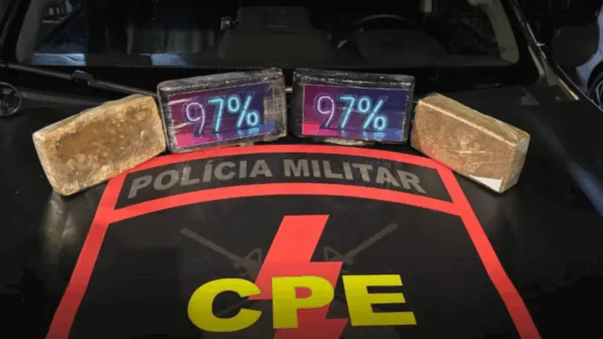 CPE Goianésia apreende drogas avaliadas em R$ 200 mil durante abordagem na 153