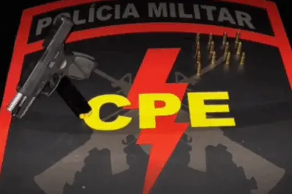 CPE prende homem com pistola de uso restrito após disparos em via pública em Goianésia