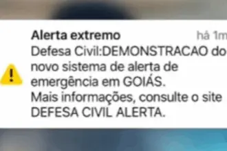 Defesa Civil inicia testes do novo sistema de alertas de desastres em Goiás